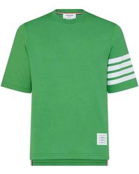 Thom Browne - Short-Sleeve T-Shirt With 4-Bar Detail - Lyst
