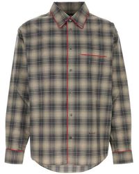 Marni - And Light Ombré Check Shirt With Contrasting Piping - Lyst