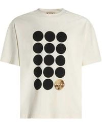 Marni - Cotton T-Shirt With Planet Print - Lyst