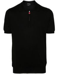Kiton - Ribbed Cotton Polo Shirt - Lyst