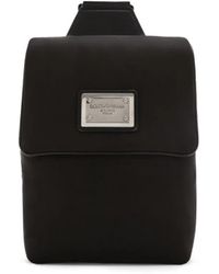 Dolce & Gabbana - Backpack With Logo Plaque - Lyst