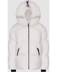 ARCTIC ARMY Men's Puffer With Fur In White
