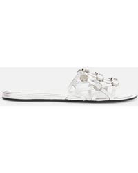 The Attico - Grid' Slide Flat - Lyst