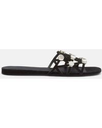 The Attico - Grid' Slide Flat - Lyst