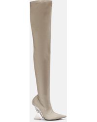 The Attico - Stivale thigh high ''Cheope'' grey - Lyst