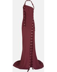 The Attico - Dark Grape Long Dress - Lyst