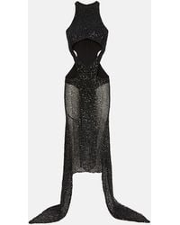 The Attico - Magnolia Sequin-embellished Net Dress - Lyst
