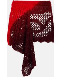The Attico - Red, Fuchsia And Wine Mini Skirt - Lyst