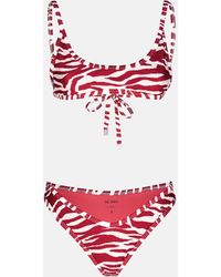 The Attico - Red And Milk Bikini - Lyst