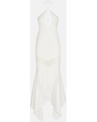 The Attico - ''saskia'' White Midi Dress - Lyst