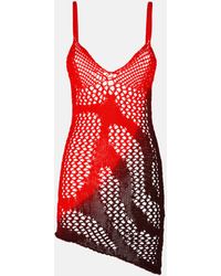 The Attico - Red, Fuchsia And Wine Mini Dress - Lyst