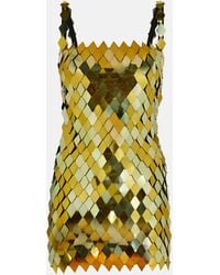 The Attico - ''rue'' Gold Mini Dress - Lyst