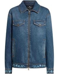 Etro - Denim Jacket - Lyst