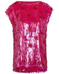 Dries Van Noten - Top Cuzco Fuchsia - Lyst