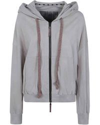 Ziggy Chen - Cropped Full Zip Hoodie - Lyst