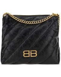 Balenciaga - Logo-Print Denim Jacket - Lyst