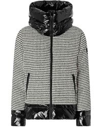 Pinko - Tweed Down Jacket With Detachable Sleeves - Lyst