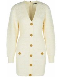 Balmain - Wool Blend Dress - Lyst