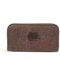 Etro - Pegaso Marrone Wallet - Lyst