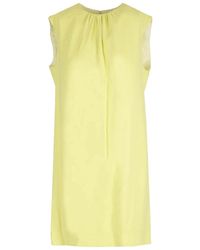 Lanvin - Mini Shift Sleevless Dress - Lyst