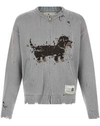Maison Mihara Yasuhiro - Dog Jacquard Knit Cardigan - Lyst