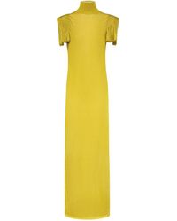Alaïa - Long Viscose Dress - Lyst
