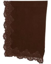Ermanno Scervino - Cashmere Scarf With Lace Details - Lyst