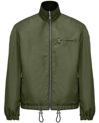 McQueen - Khaki Logo Bomber Jacket - Lyst