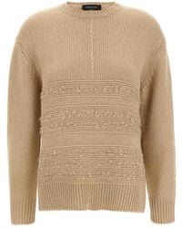 Fabiana Filippi - Bouclé Insert Sweater - Lyst