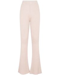 Peserico - Flare Knit Rib Pant - Lyst