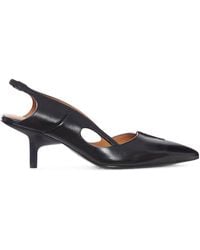 Capasa - Leather Slingback With Cut-Out Details - Lyst