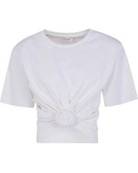 Magda Butrym - Twist Cropped T-Shirt - Lyst