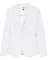 Elisabetta Franchi - Ivory Jacket - Lyst
