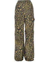 Ganni - Leopard-Print Trousers - Lyst