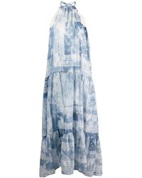 Ermanno Scervino - Printed Long Dress - Lyst