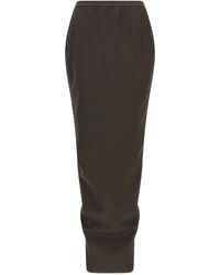 Rick Owens - 'Soft Pillar Long' Skirt - Lyst