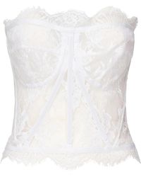 Dolce & Gabbana - Lace Bustier Top - Lyst