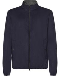Herno - Suede-Effect Jacket - Lyst