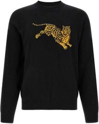 KENZO - Jumping Tiger Intarsia Sweater - Lyst