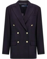 Polo Ralph Lauren - Double-Breasted Wool Blazer - Lyst