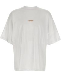 Marni - Logo Patch T-Shirt - Lyst