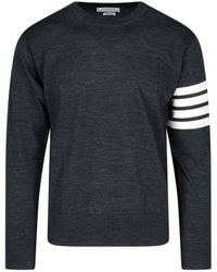Thom Browne - 4-Bar Crewneck Jumper - Lyst
