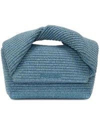 JW Anderson - Medium Twister Raffia Tote Bag - Lyst
