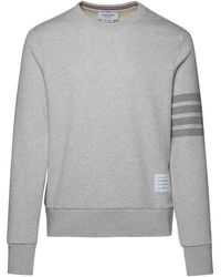 Thom Browne - Gray Cotton Sweatshirt - Lyst