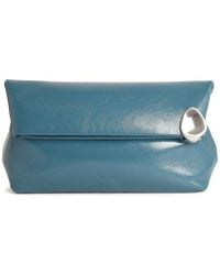 Jil Sander - Jewel Leather Clutch - Lyst