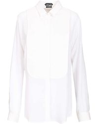 Tom Ford - Silk Tuxedo Shirt - Lyst