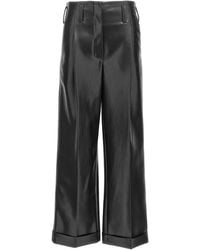 Philosophy Di Lorenzo Serafini - Faux Leather Trousers - Lyst