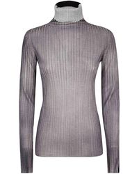 Cividini - Airbrushed Wool Turtleneck Sweater - Lyst