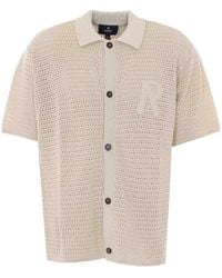 Represent - Ecru Pico Knit Shirt - Lyst