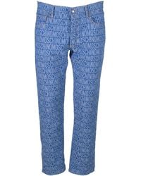 Moschino - Logo Denim Trouser - Lyst